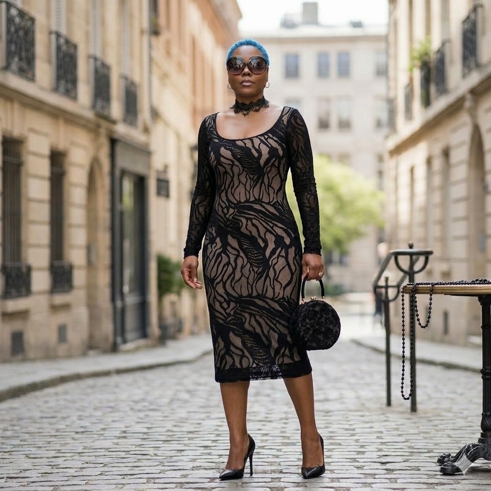VA VA VOOM Form Fitting Lace Dress